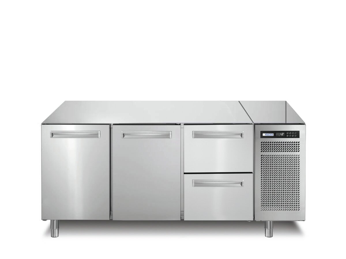 Tiefkühltisch 252 l GN 1/1 2 Türen 2 Schubladen