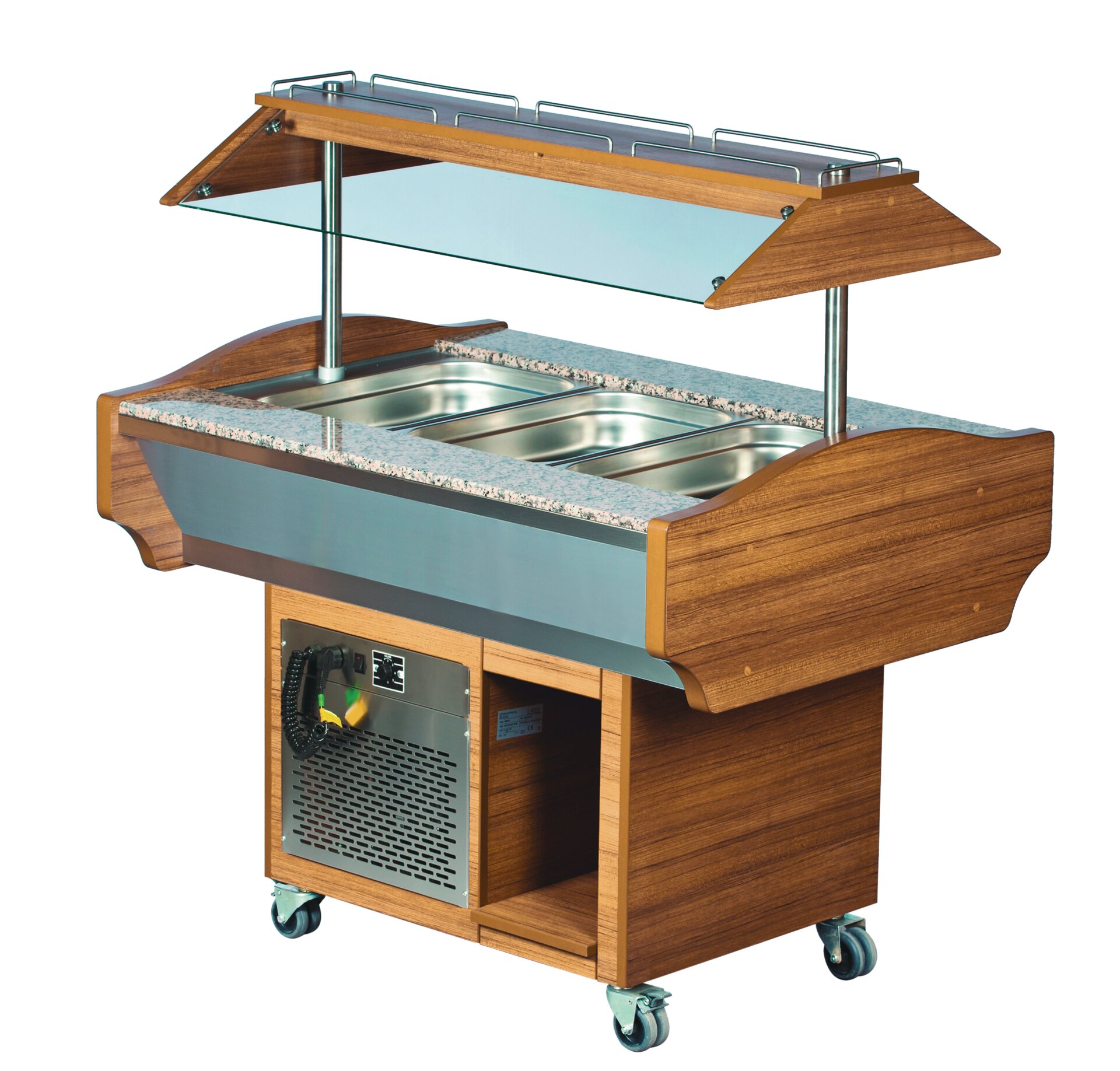 Buffet-Insel gekühlte Wanne 1190 mm 3 x GN 1/1