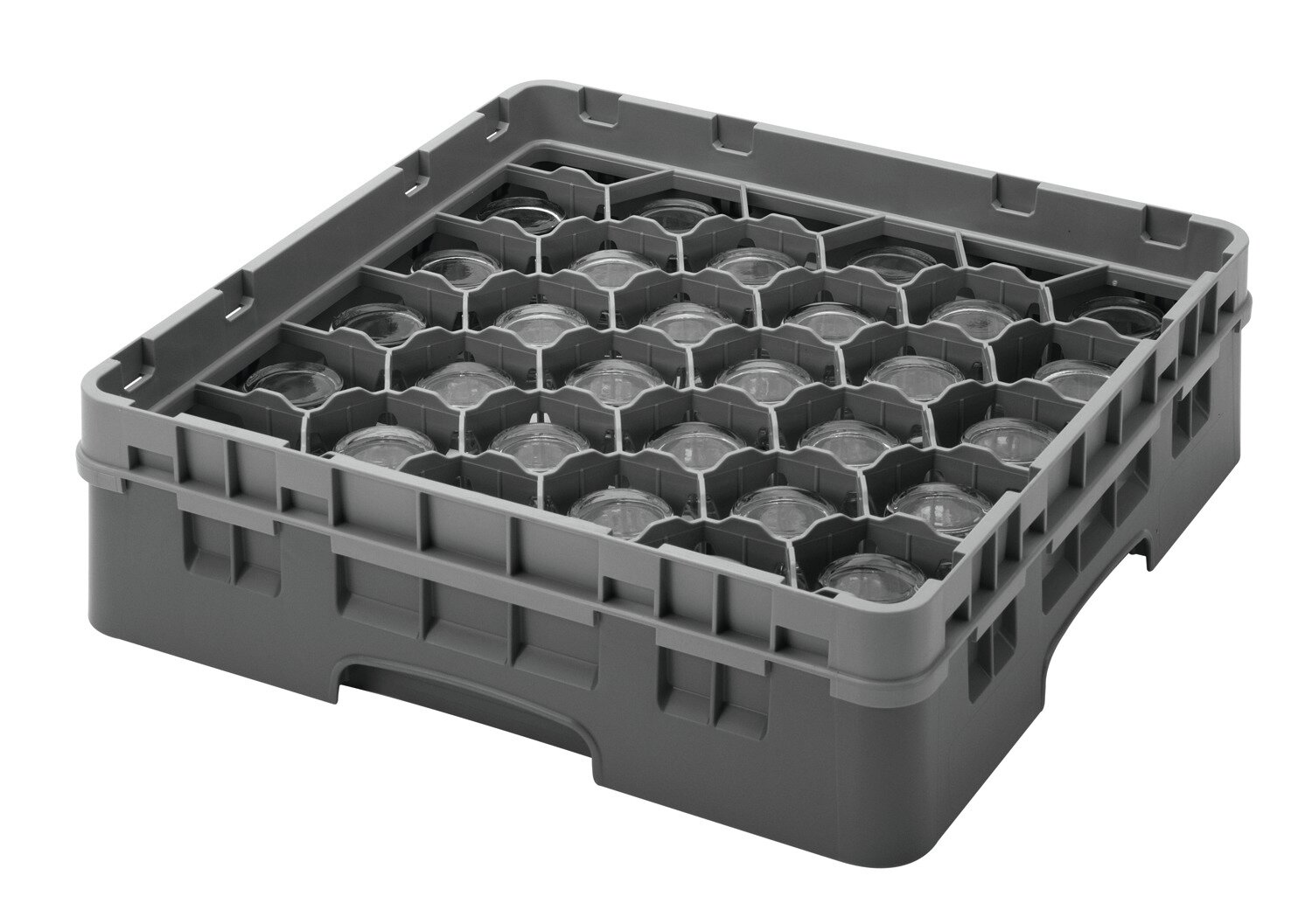 Gläserkorb 30 Fächer Glas max. ø 79 mm, H 257 mm / 500 x 500 mm