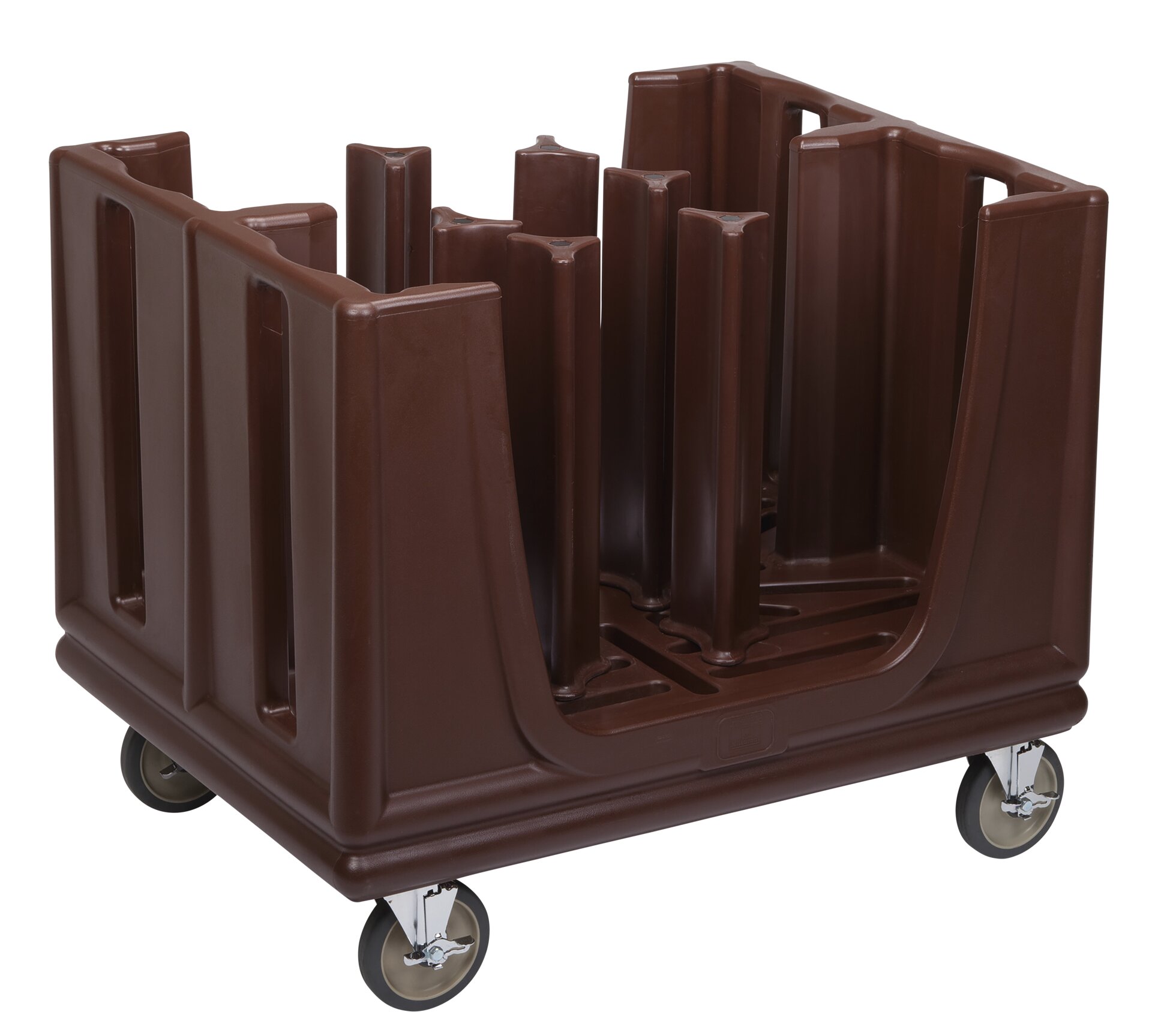 Tellertransportwagen, 6-fach, verstellbar, braun, by Cambro