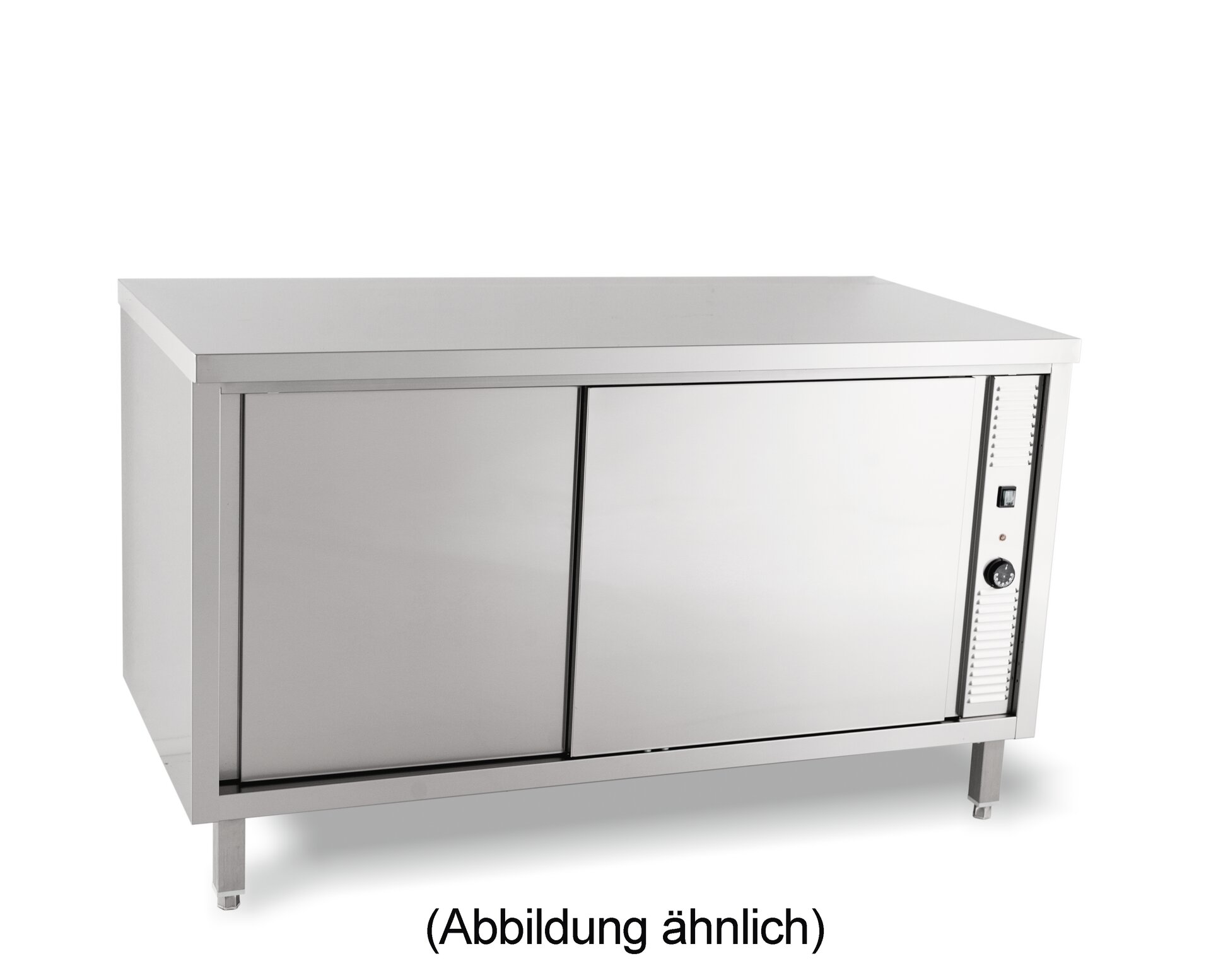 Wärmeschrank mit Schiebetüren ohne Aufkantung 1600 x 600 x 850 mm