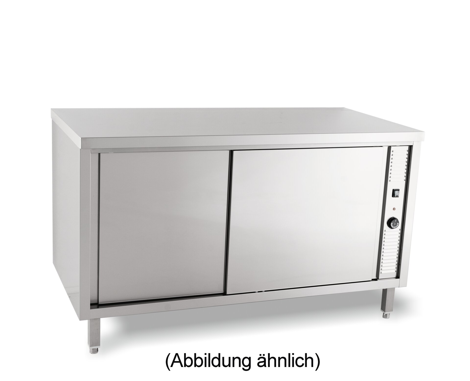 Wärmeschrank mit Schiebetüren ohne Aufkantung 1600 x 700 x 850 mm