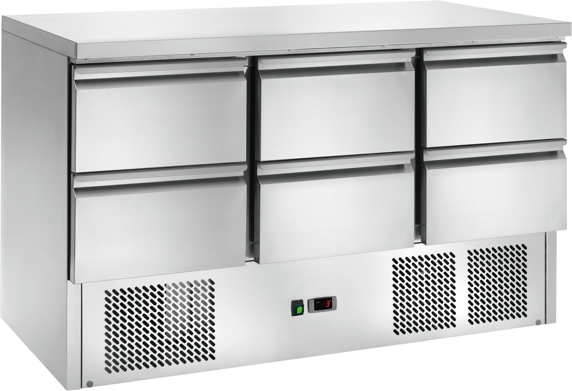 Kühltisch GN 1/1 6 Schubladen 1365 x 700 x 870 mm