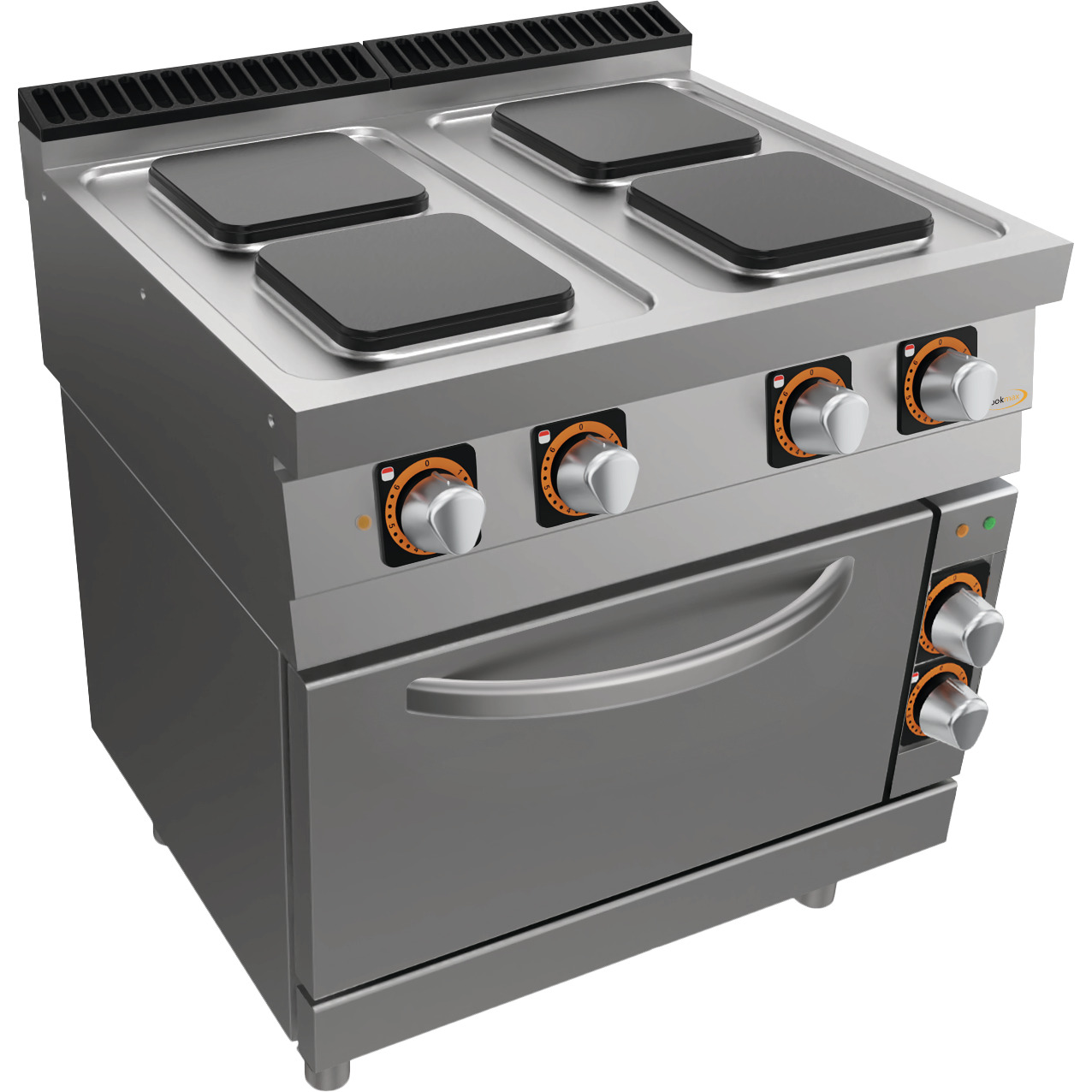 Elektro-Herd, 4 Platen, mit Elektro-Backofen GN 2/1