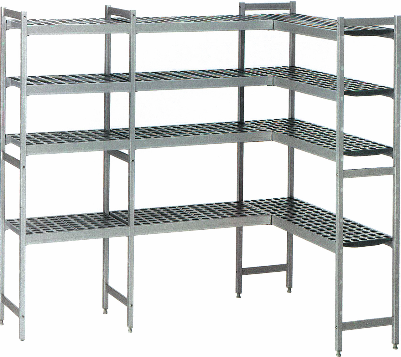 Kühlzellenregal, 4 Etagen, einzeln, passend zu Kühlzelle 661071, 661084