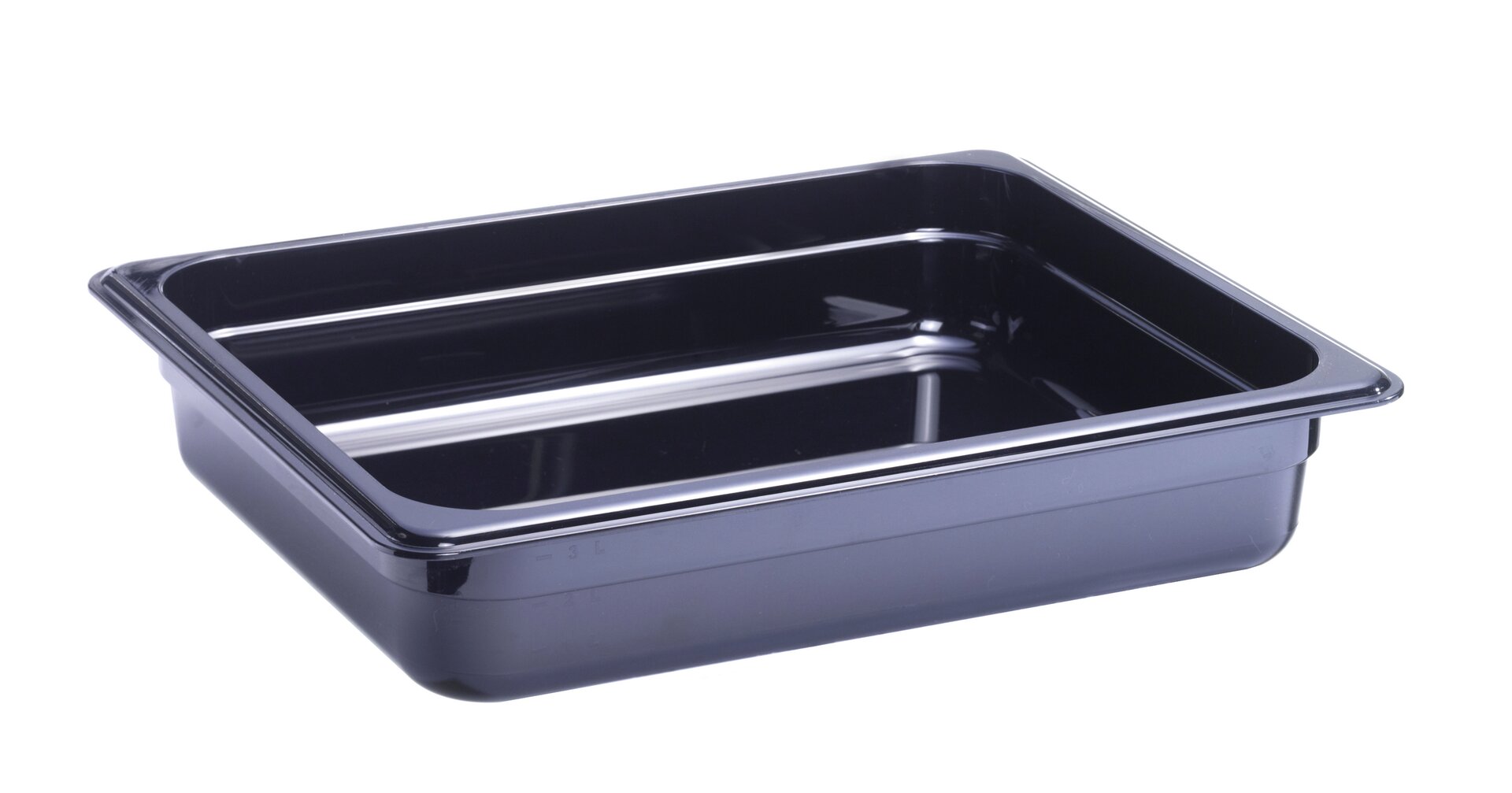 GN-Behälter, GN 1/2, 325 x 265 x 65 mm, Polycarbonat, schwarz