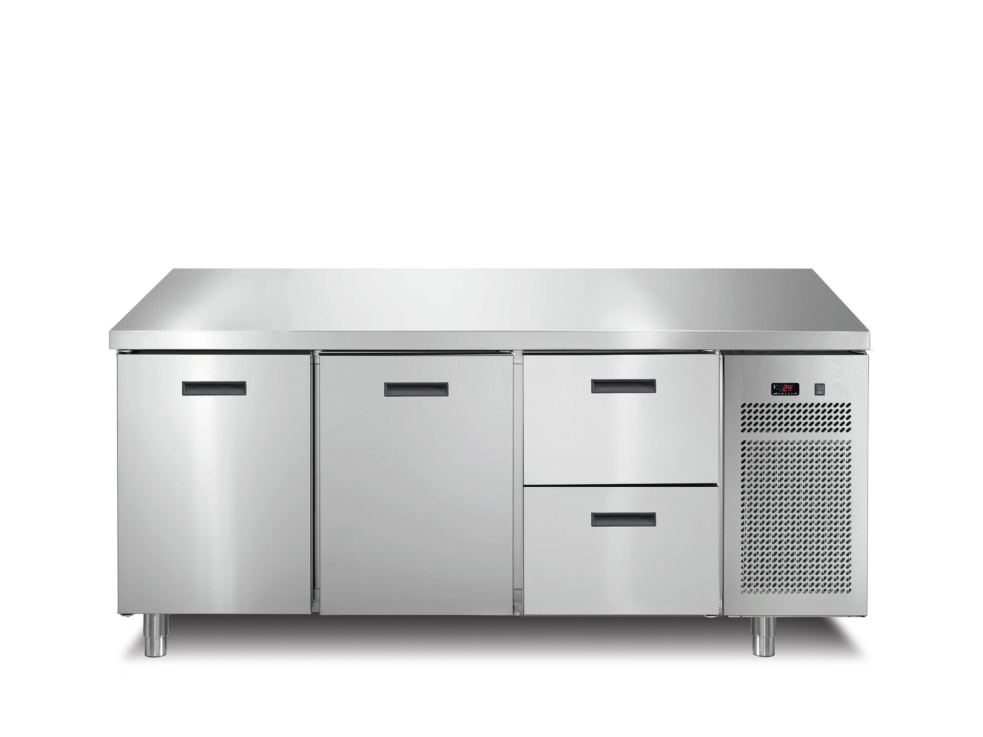 Tiefkühltisch 2 Türen 2 Schubladen ohne Aufkantung