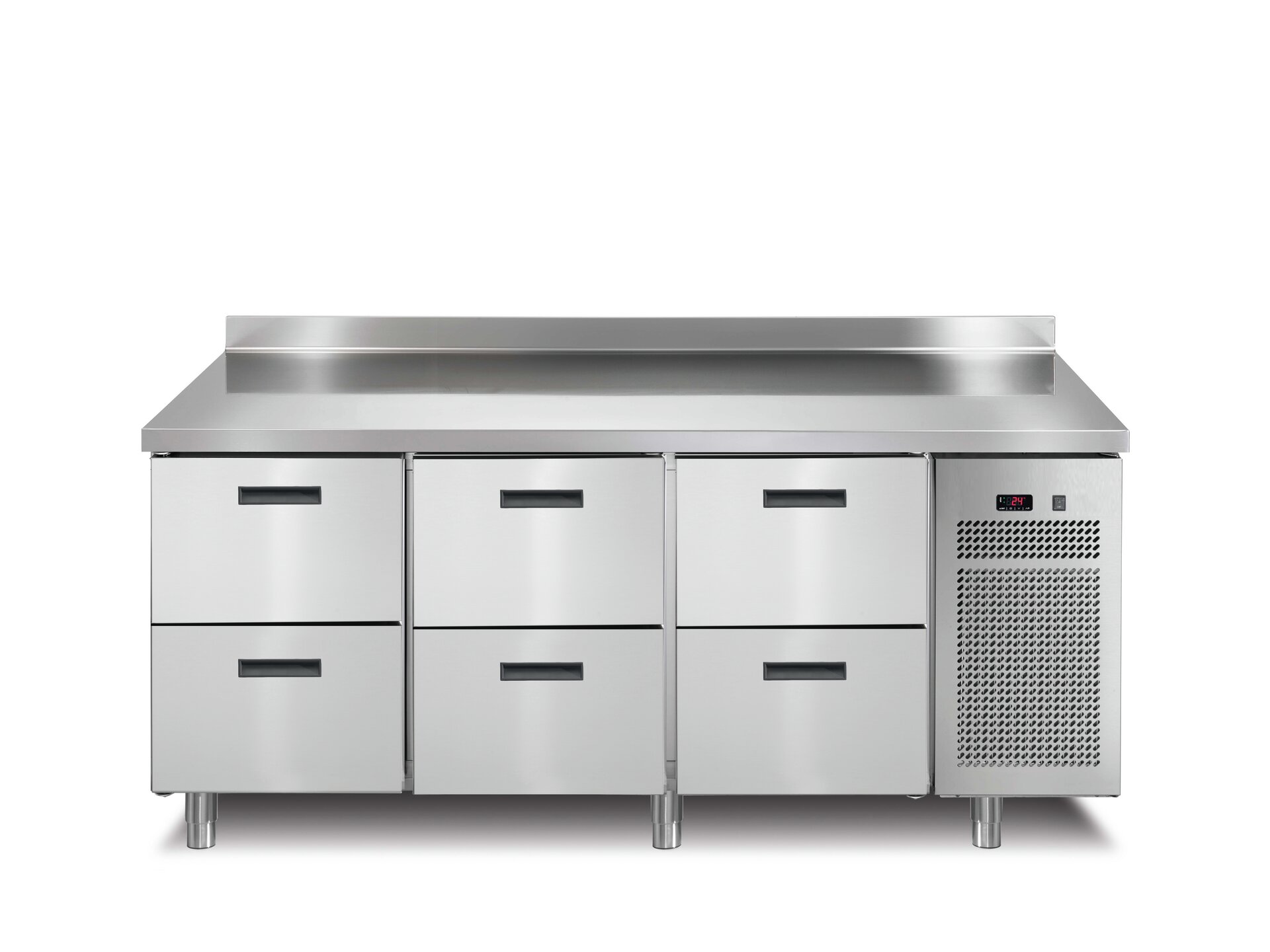 Tiefkühltisch 6 Schubladen mit 50 mm Aufkantung