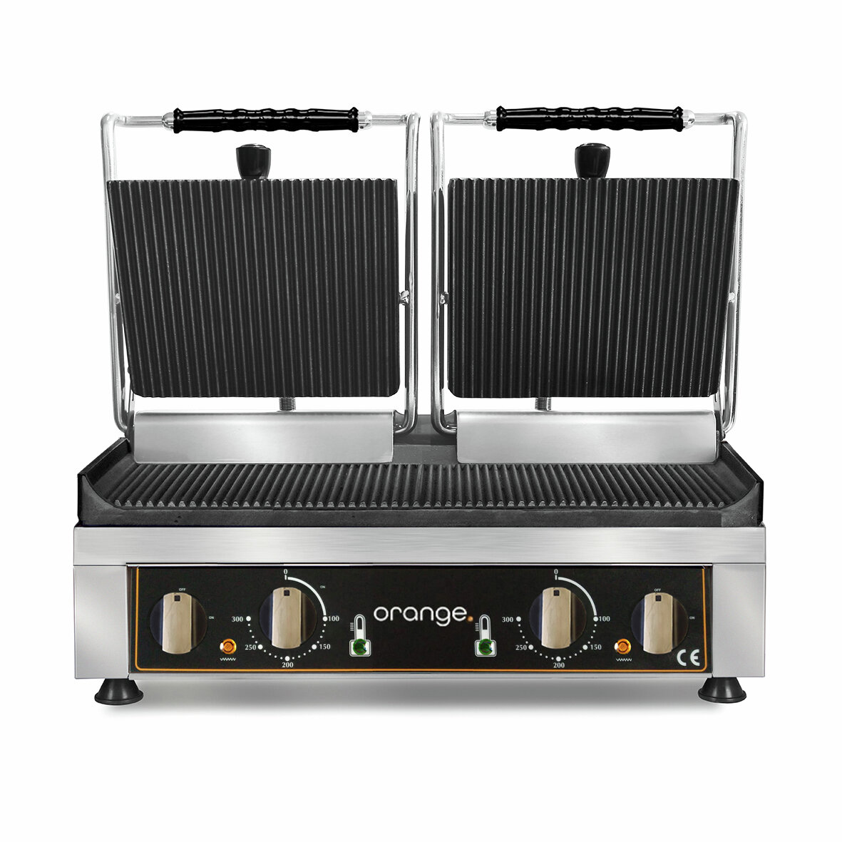 Doppel-Kontaktgrill oben & unten gerillt 