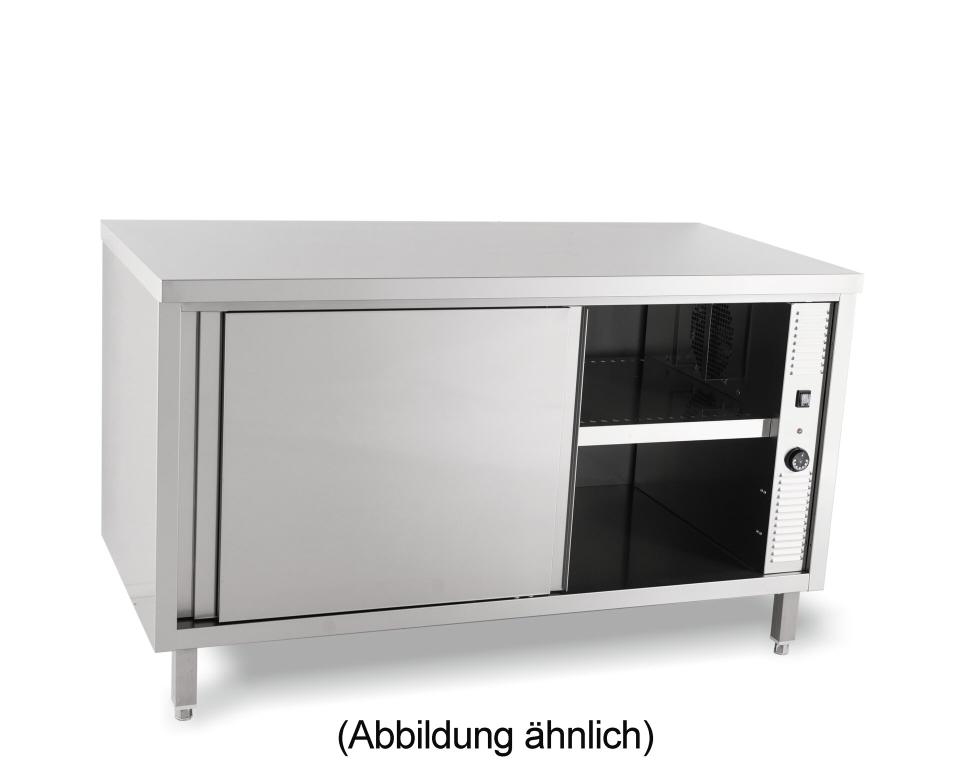 Durchreicheschrank beheizt Schiebetüren 1800 x 600 x 850 mm