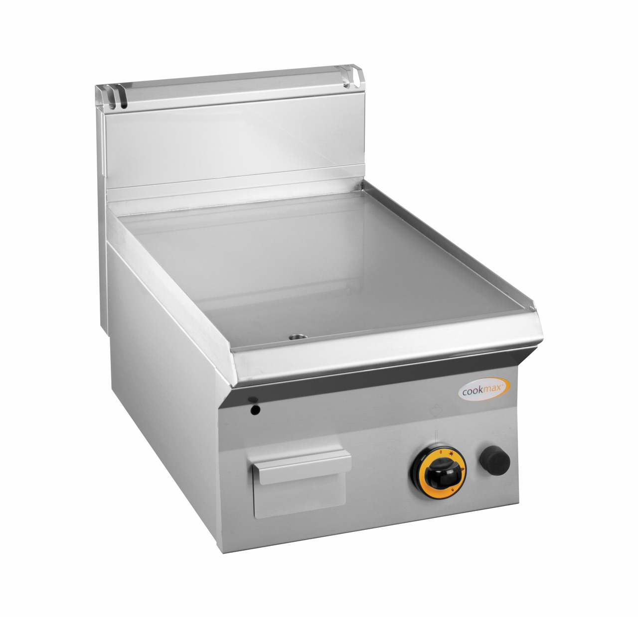 Gas-Grillplatte, verchromt, glatt, 1 Heizzone 400 x 650 x 270 mm