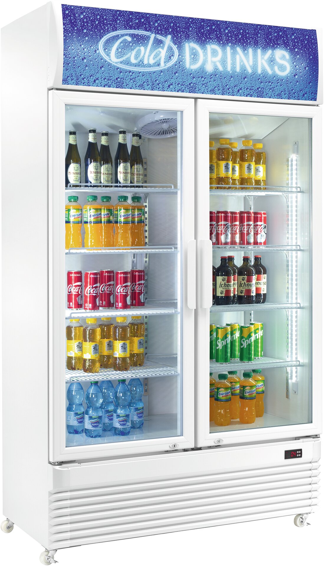 Flaschenkühlschrank Glastür 750 l