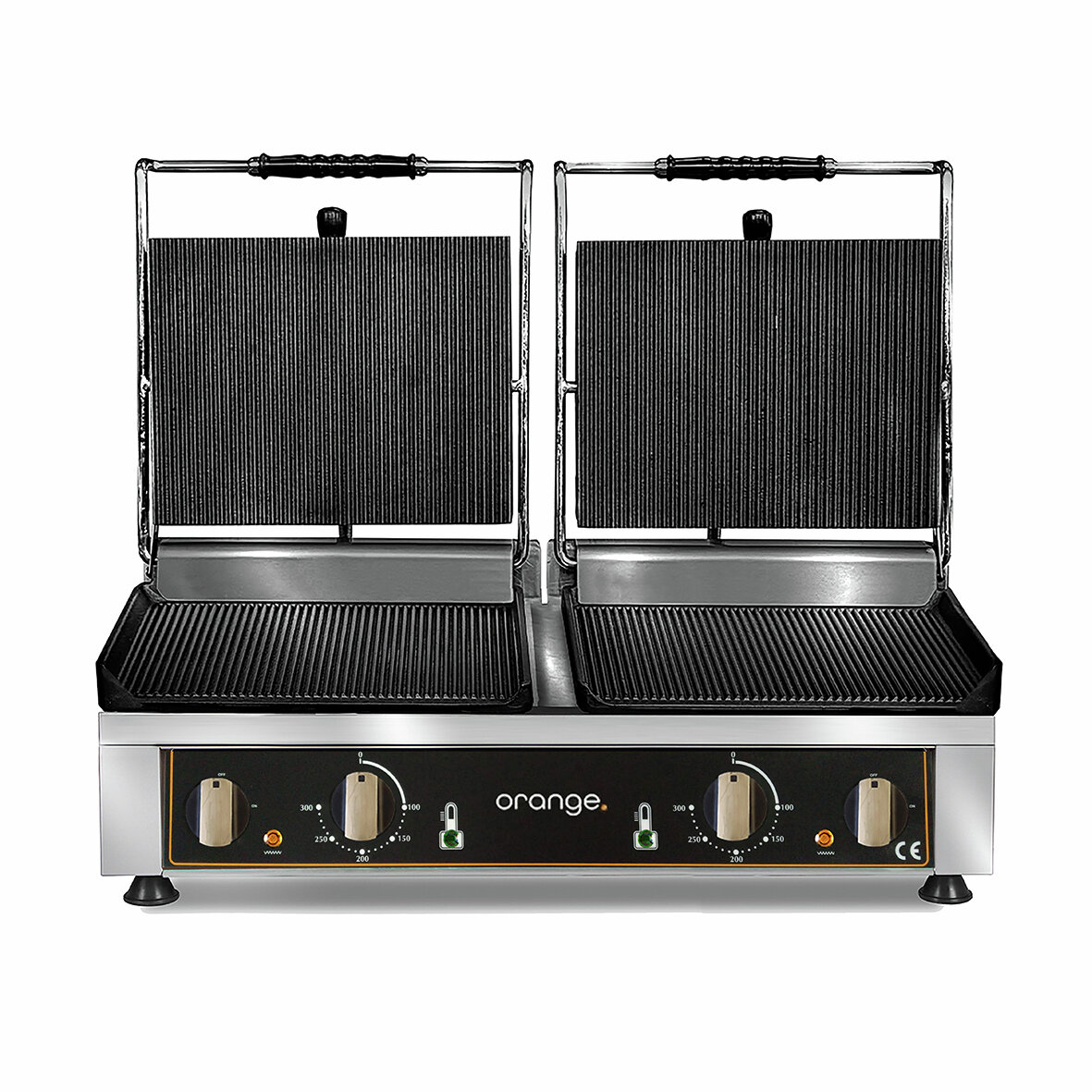 Doppel-Kontaktgrill oben & unten gerillt 