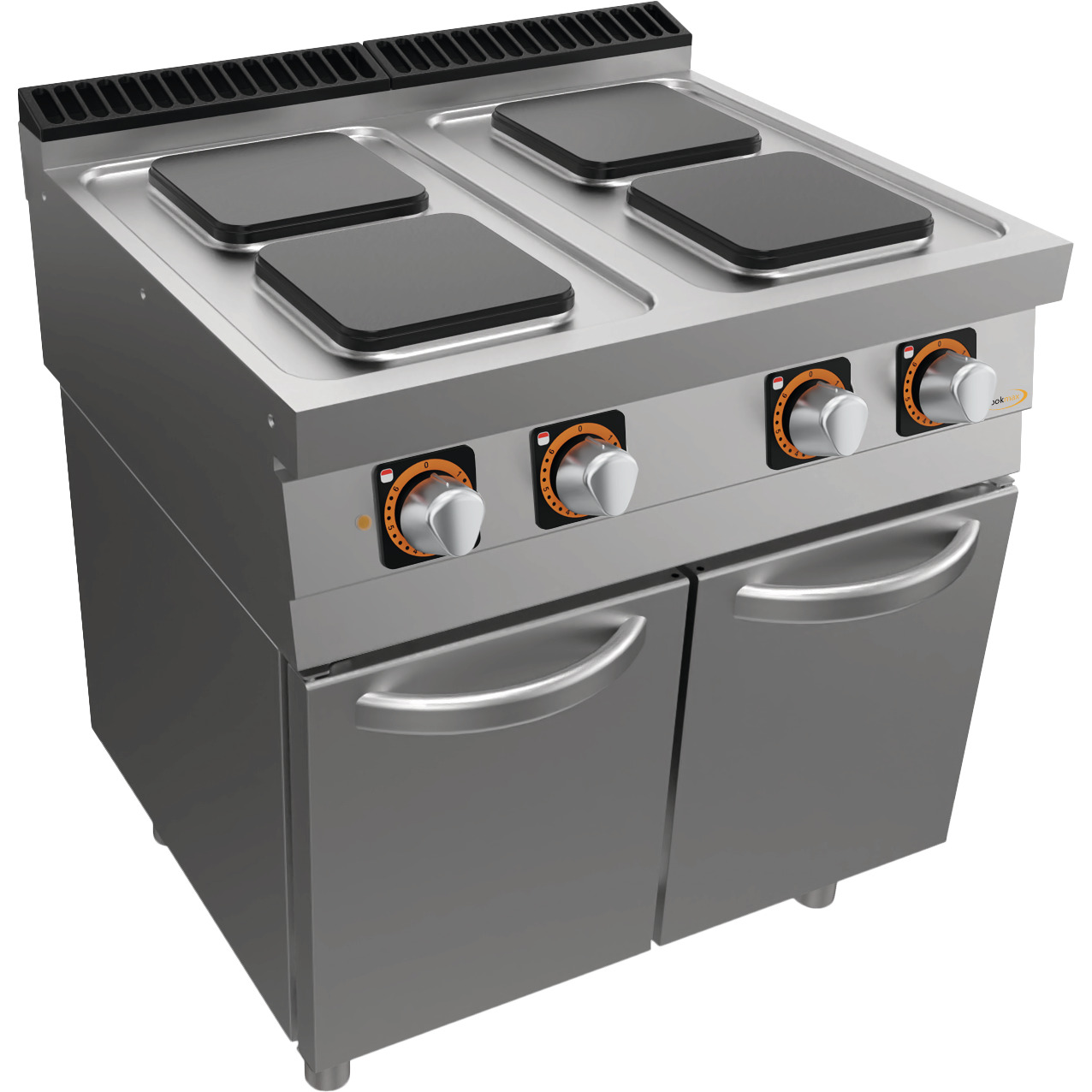 Elektro-Herd, 4 Platten, mit Unterbau mit Türen