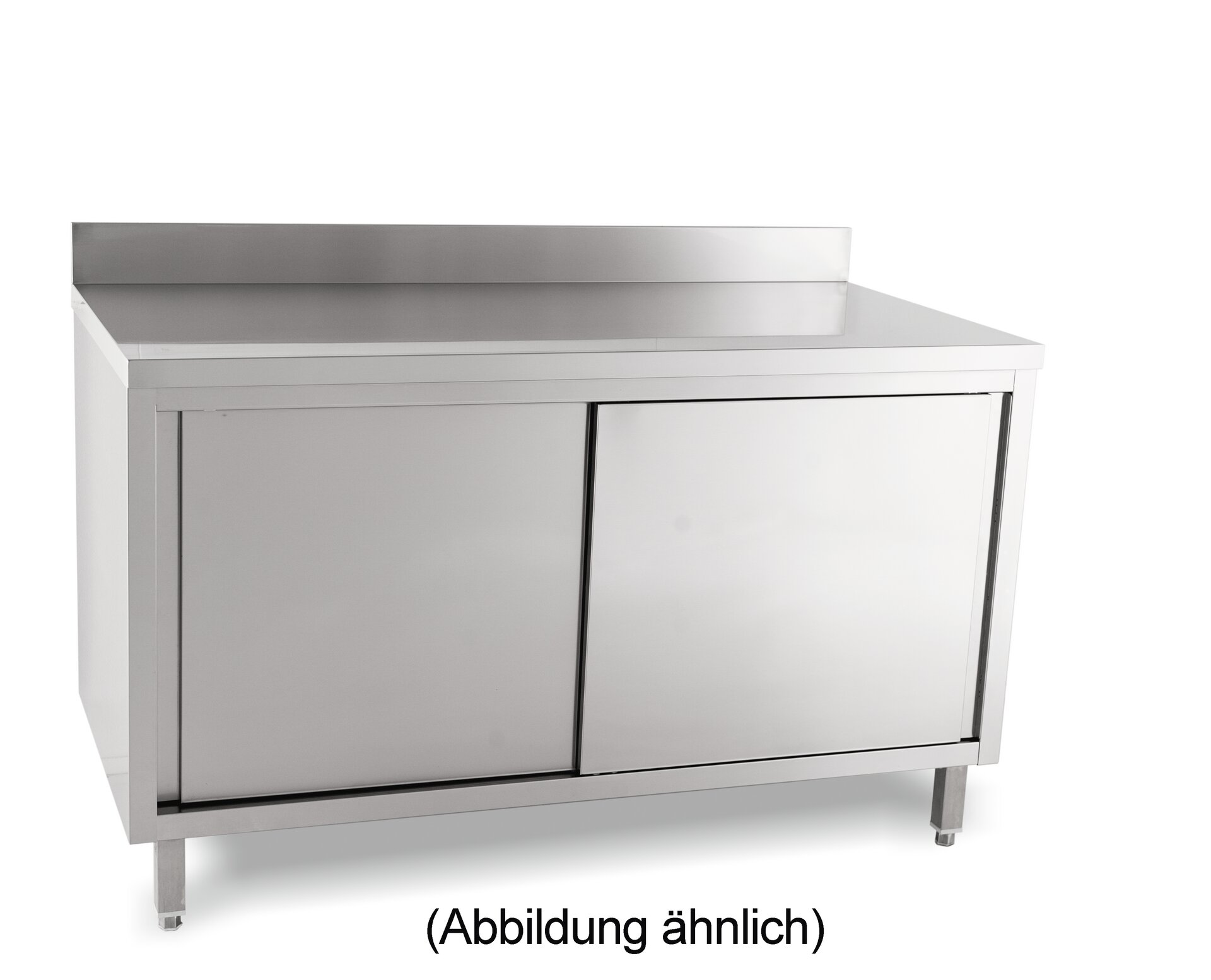 Arbeitsschrank mit Schiebetüren mit 50 mm Aufkantung 1400 x 700 x 850 mm