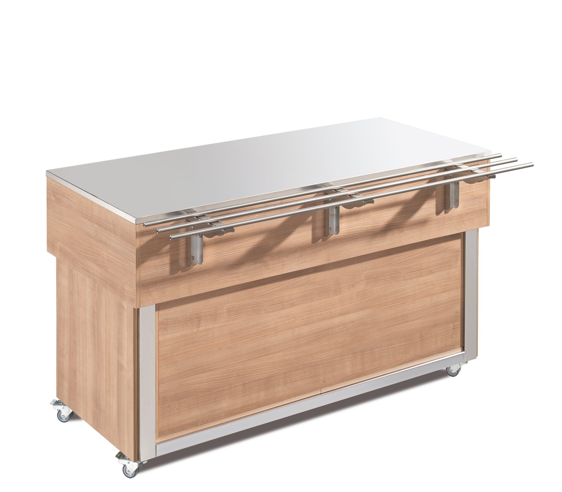 Ausgabe-Element neutral 1494 mm GN 4/1 Vollverkleidung Kirsche hell