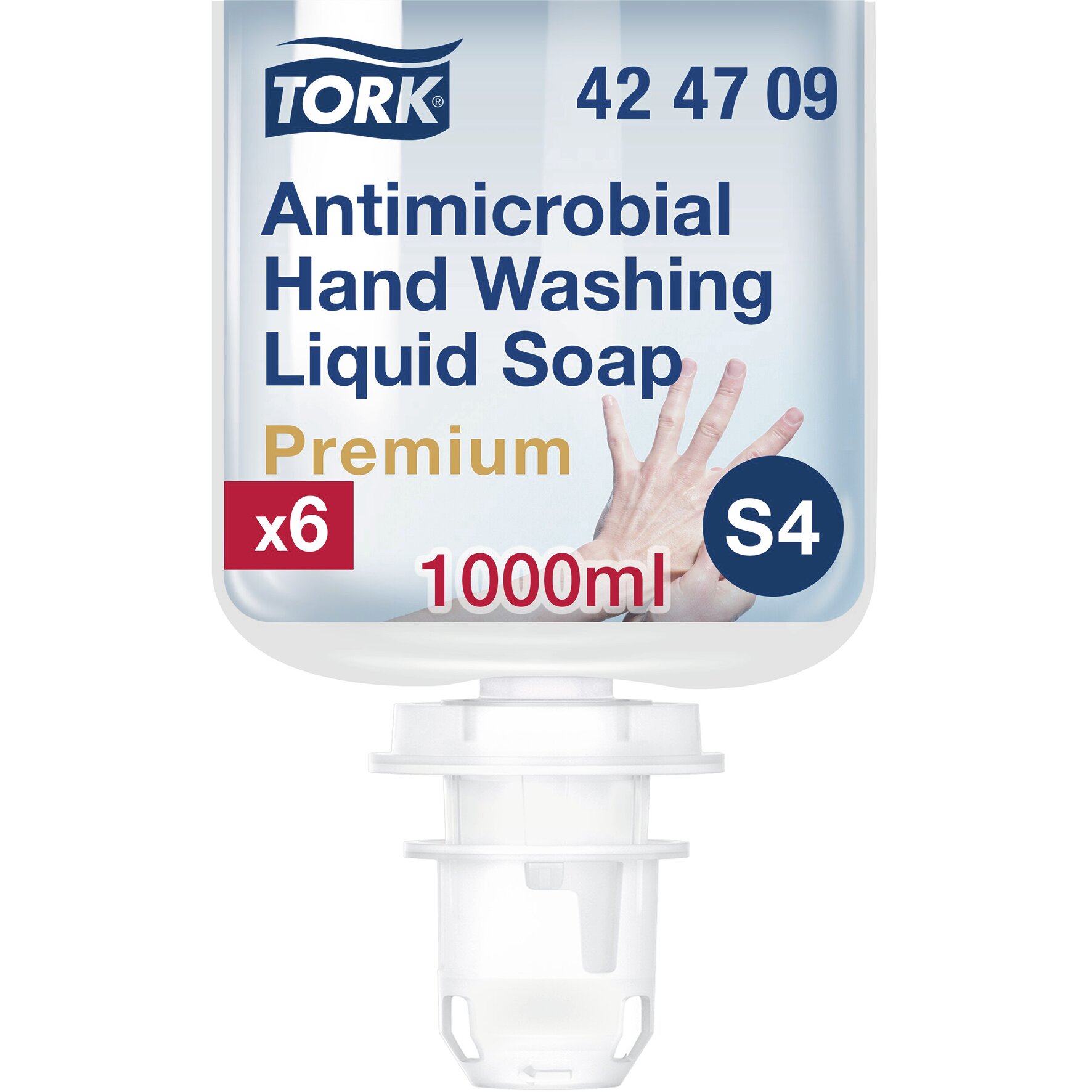 TORK antimikrobielle Flüssigseife zur Händedekontamination 6 x 1 l