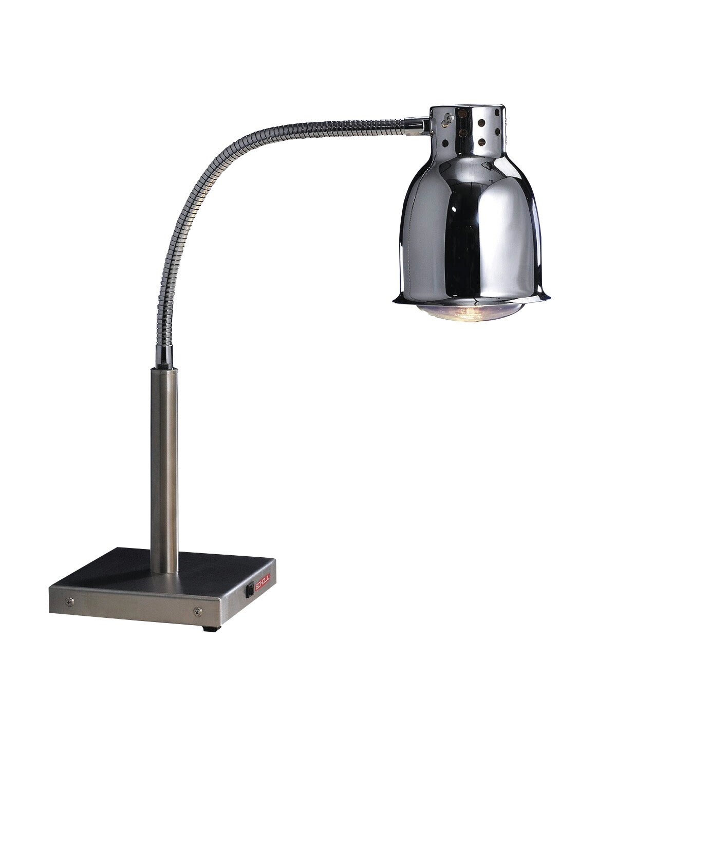 Wärmestrahler, Chrom, Weißlicht, mit Fuß, 250 W, ø 175 mm