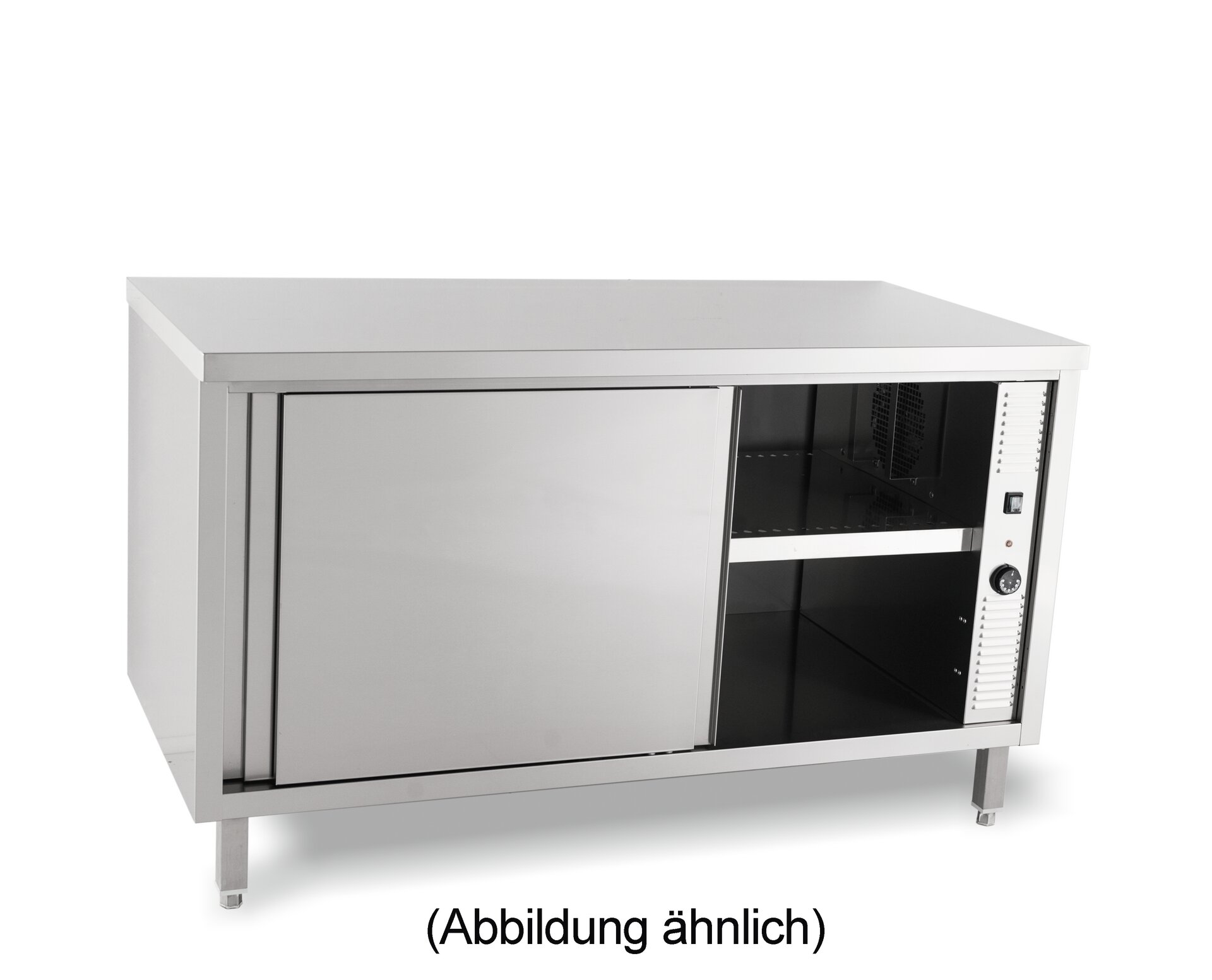 Durchreicheschrank beheizt Schiebetüren 2000 x 700 x 850 mm