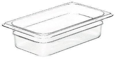 GN-Behälter, GN 1/4, 265 x 162 x 65 mm, Polycarbonat transparent