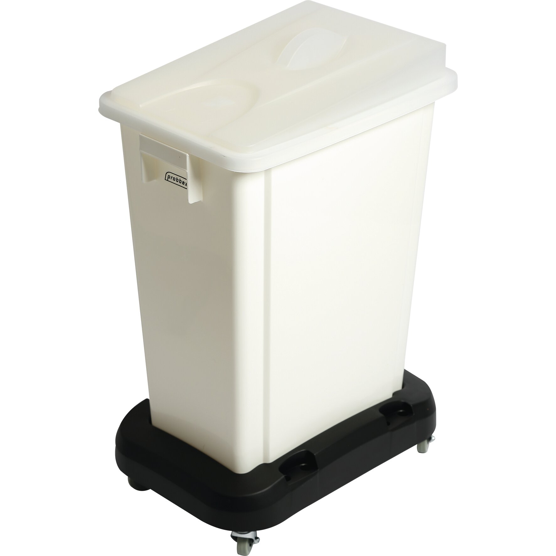 Zutatenbehälter 60 l lebensmittelecht mit Rollwagen / weiß