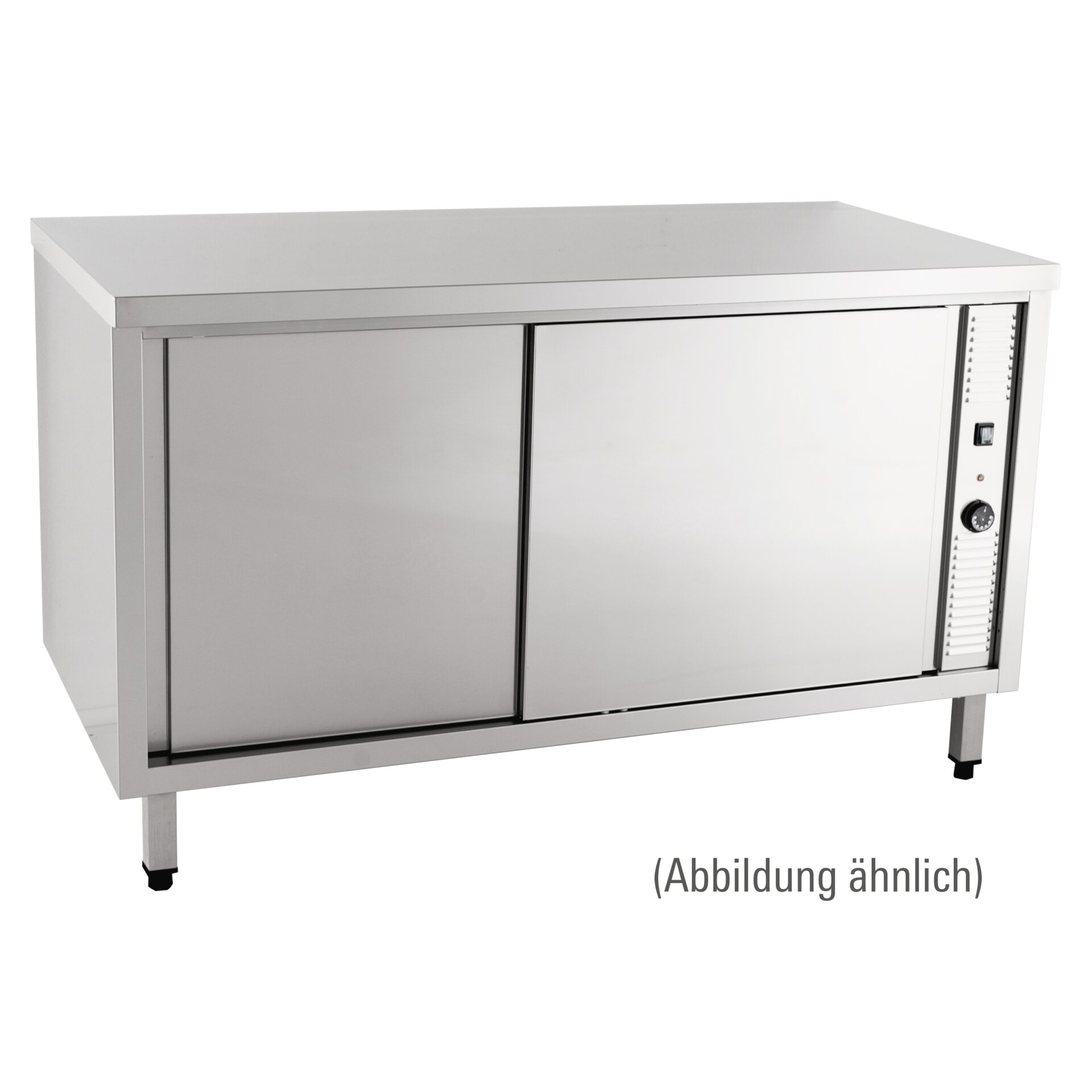 Wärmeschrank mit Schiebetüren ohne Aufkantung 1600 x 600 x 850 mm