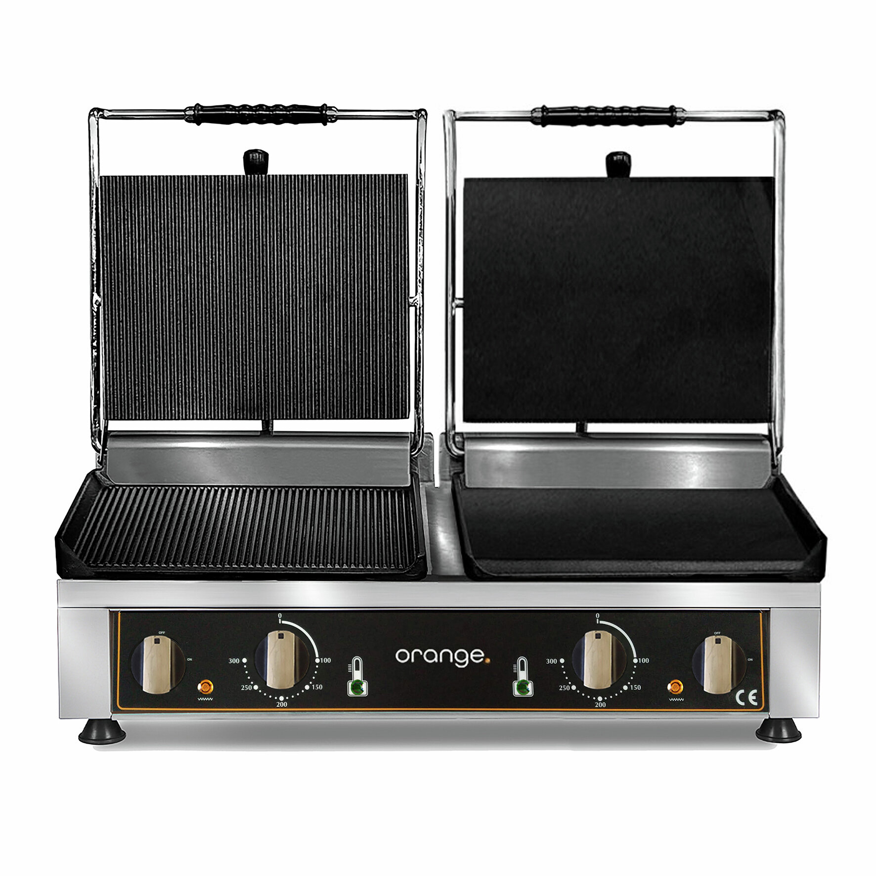 Doppel-Kontaktgrill oben & unten gerillt / glatt