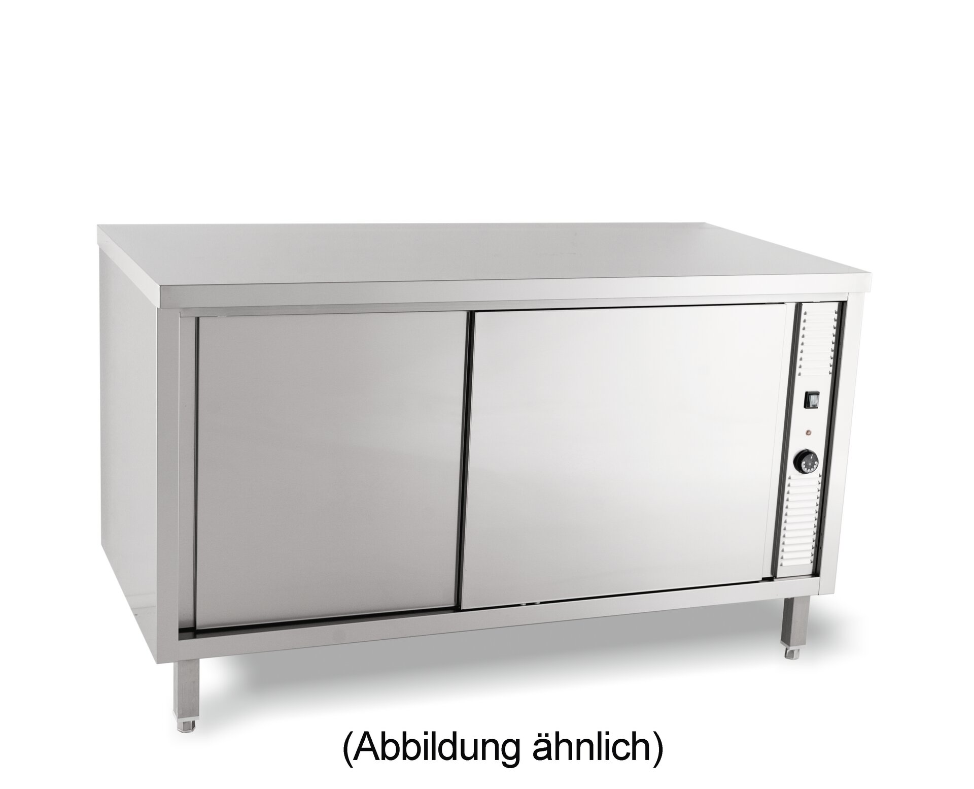 Wärmeschrank mit Schiebetüren ohne Aufkantung 1400 x 700 x 850 mm
