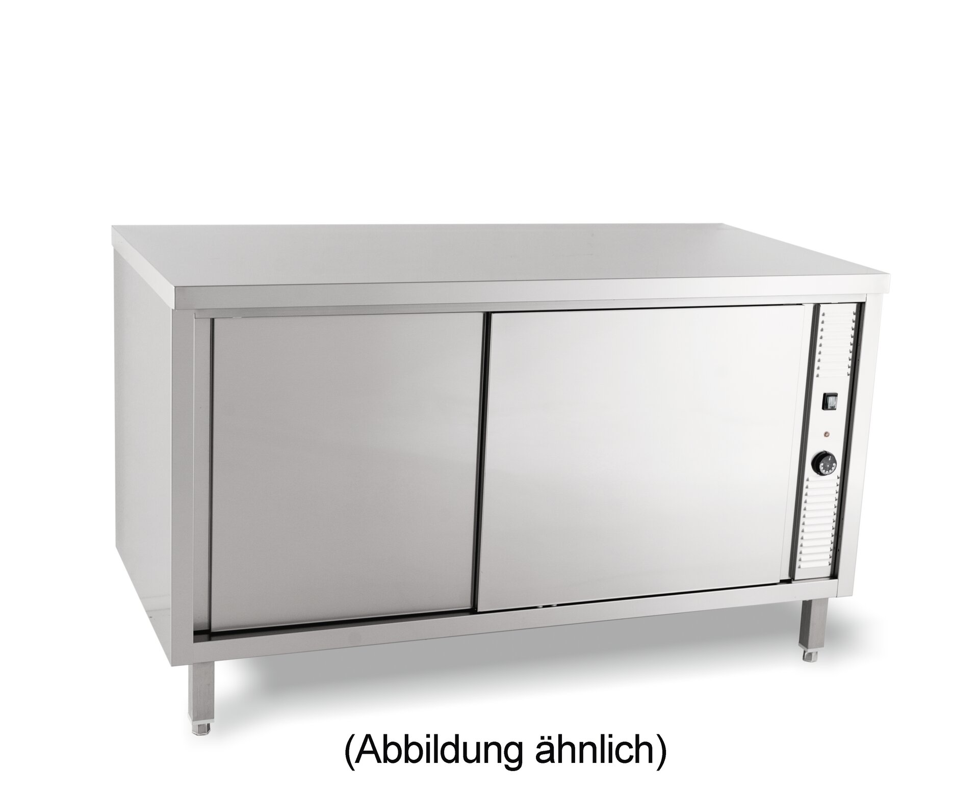 Wärmeschrank mit Schiebetüren ohne Aufkantung 2000 x 600 x 850 mm