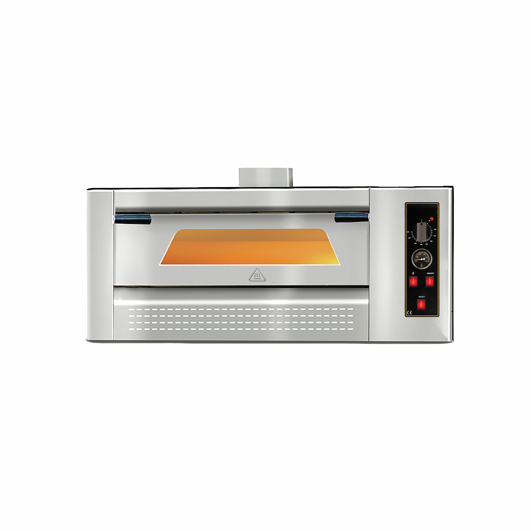 Gas-Pizzaofen, 4 x Ø 300 mm, 1 Backkammer