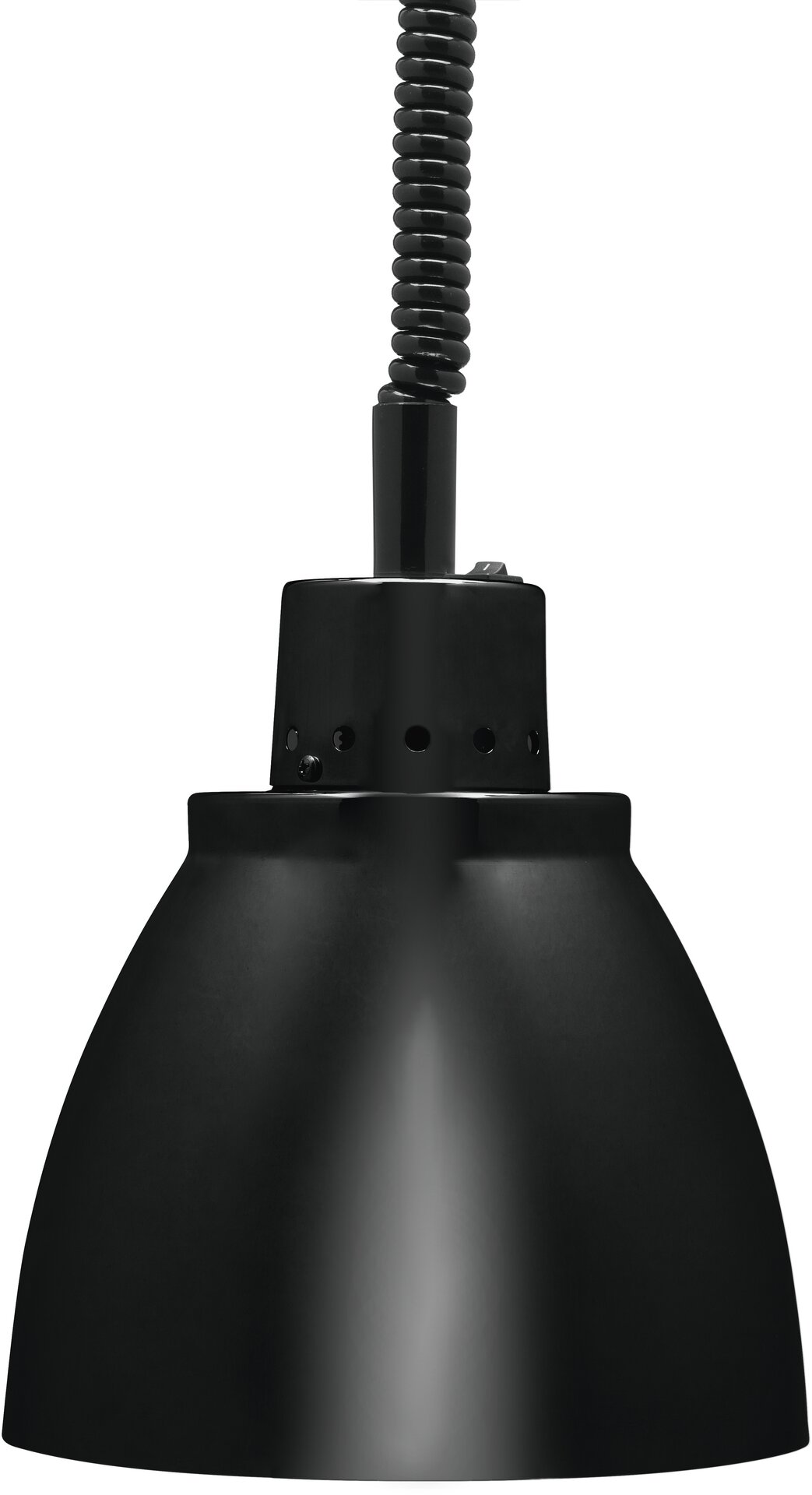 Wärmestrahler Ø 225 mm, Schwarz, Weißlicht