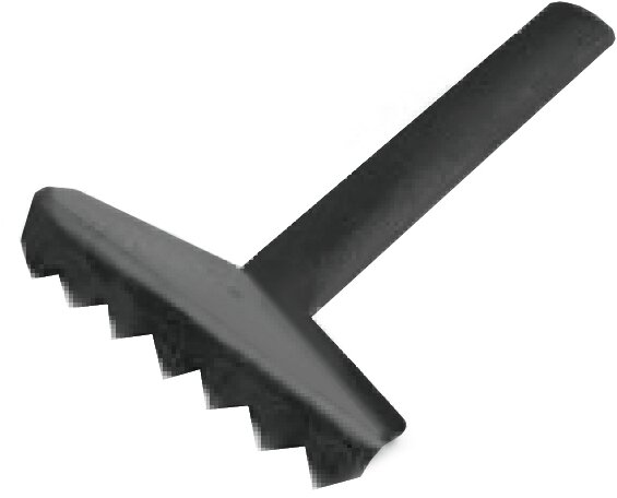 Schaber, für gerillte Grillplatten