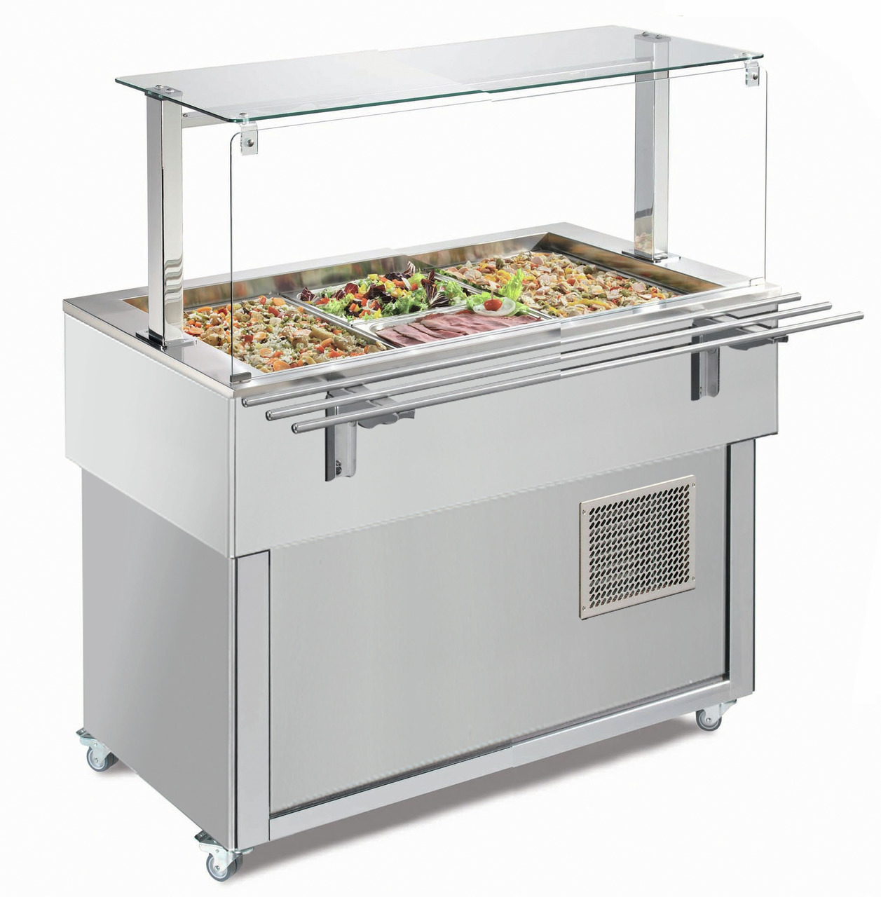 Ausgabe-Element gekühlte Wanne 1169 mm GN 3/1 Vollverkleidung RAL/Edelstahl