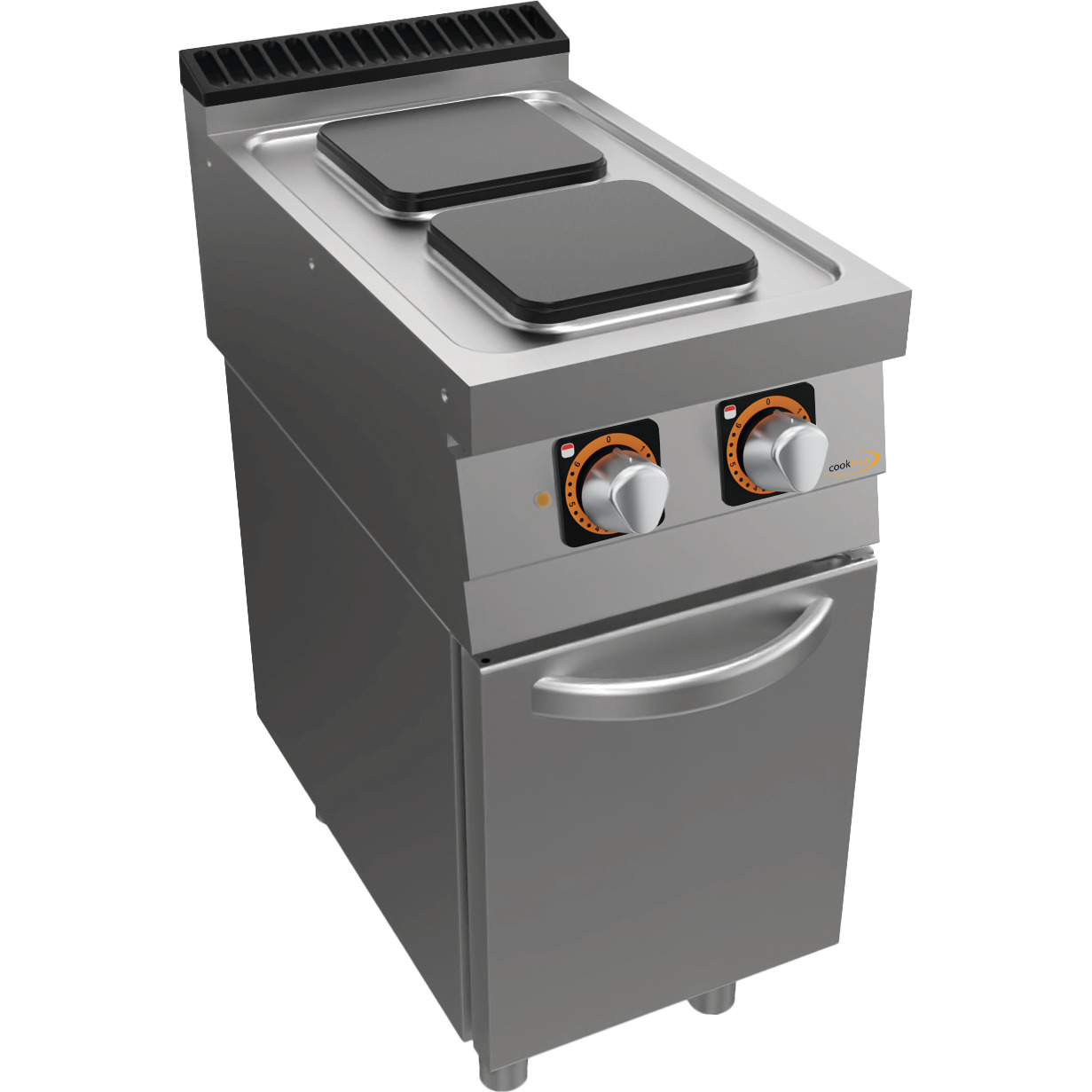 Elektro-Herd, 2 Platten, mit Unterbau mit Tür