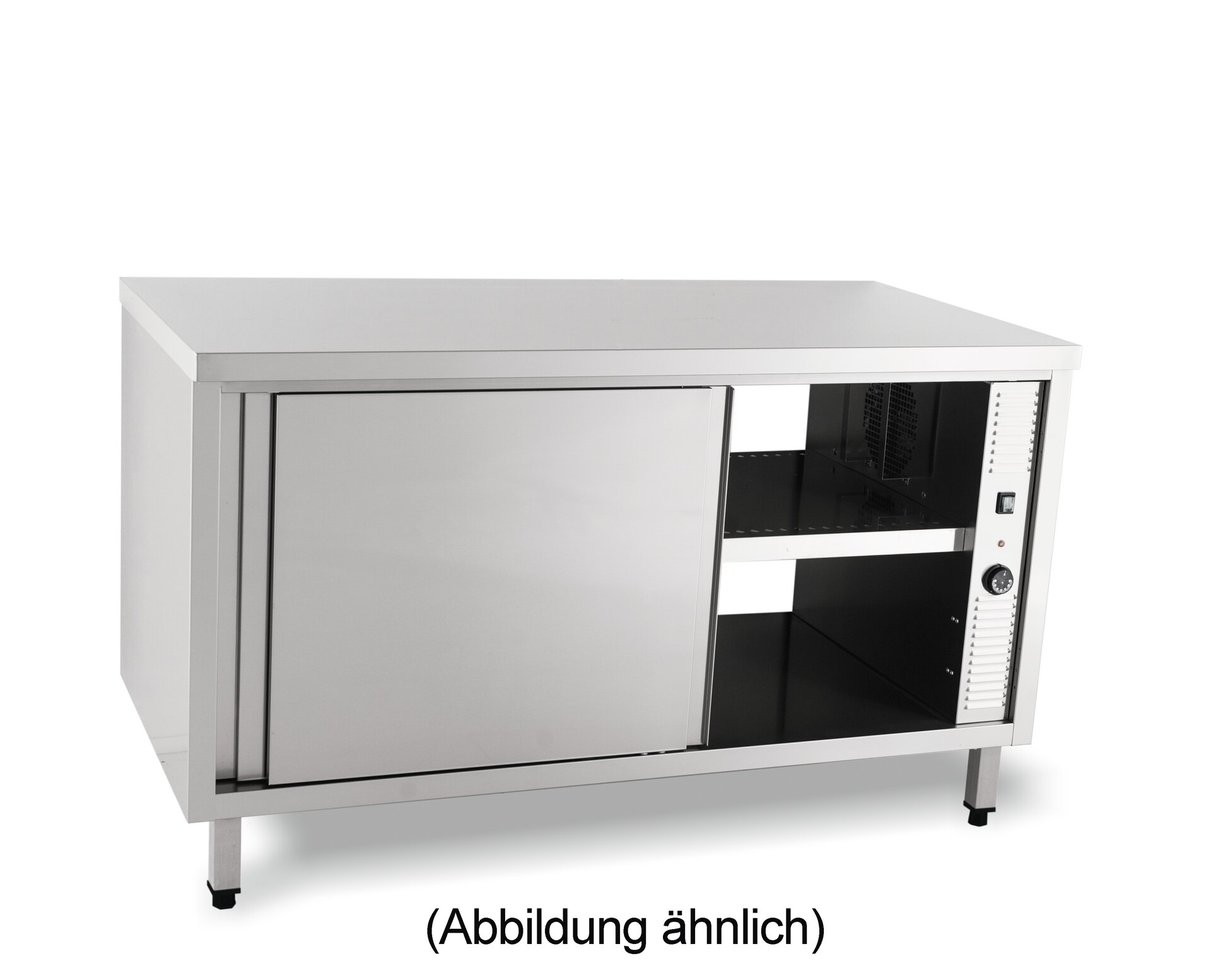 Durchreicheschrank mit Schiebetüren beheizt