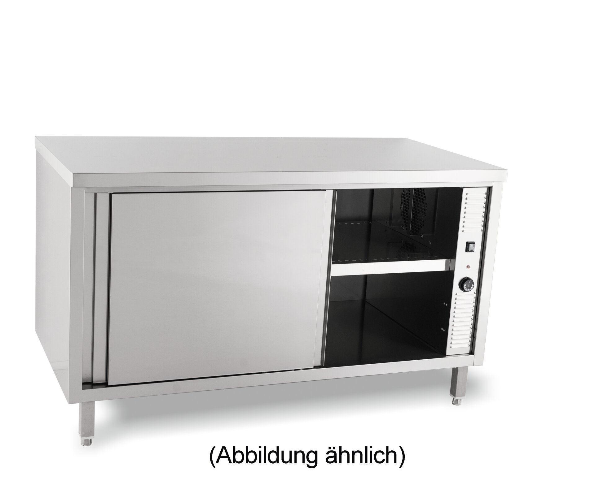Durchreicheschrank beheizt Schiebetüren 2000 x 600 x 850 mm