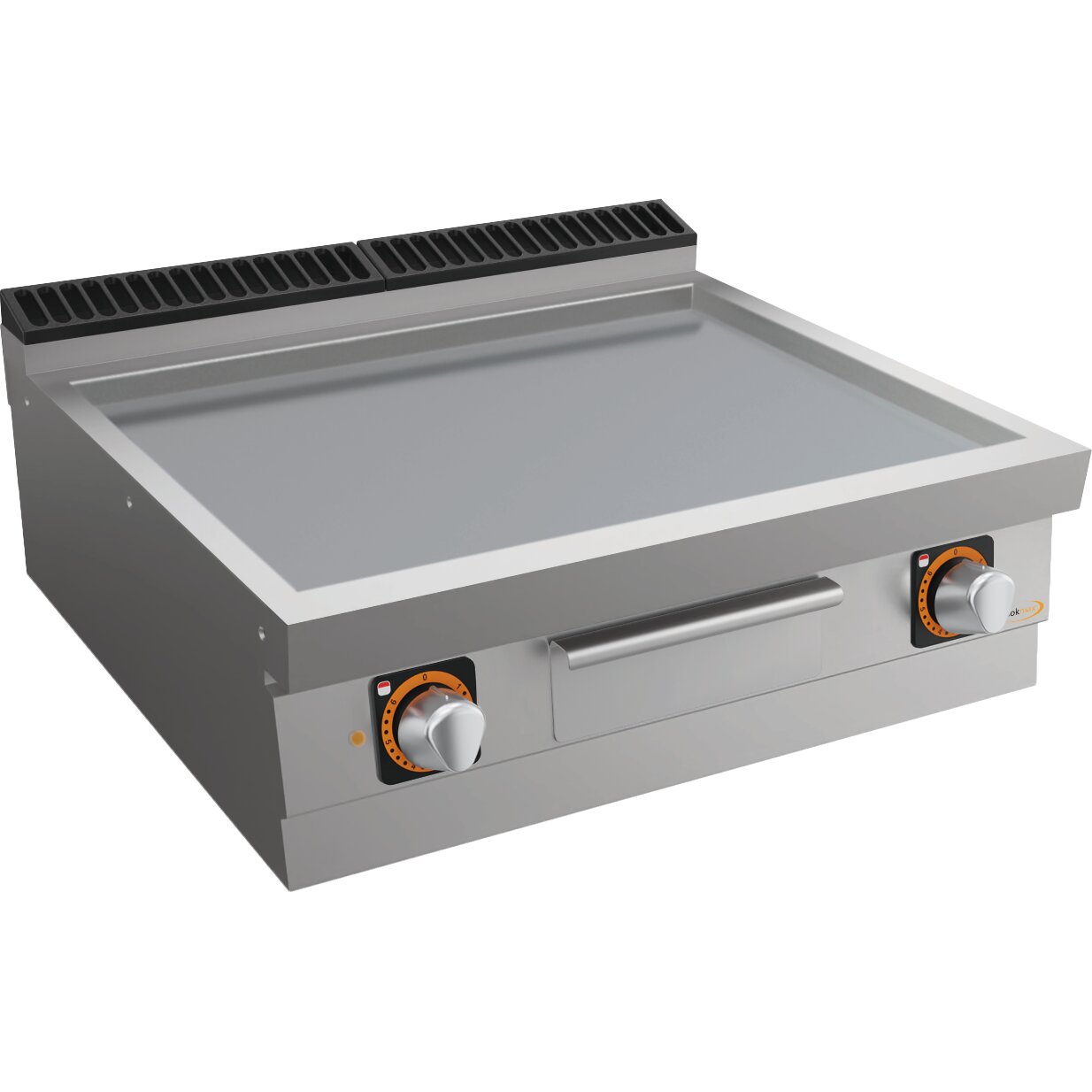 Elektro-Grillplatte, glatt, 2 Heizzonen