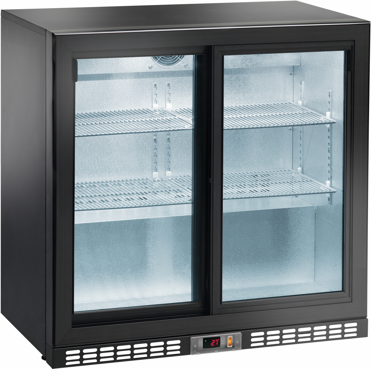 Flaschenkühlschrank 220 l 2 Schiebetüren 4 Roste