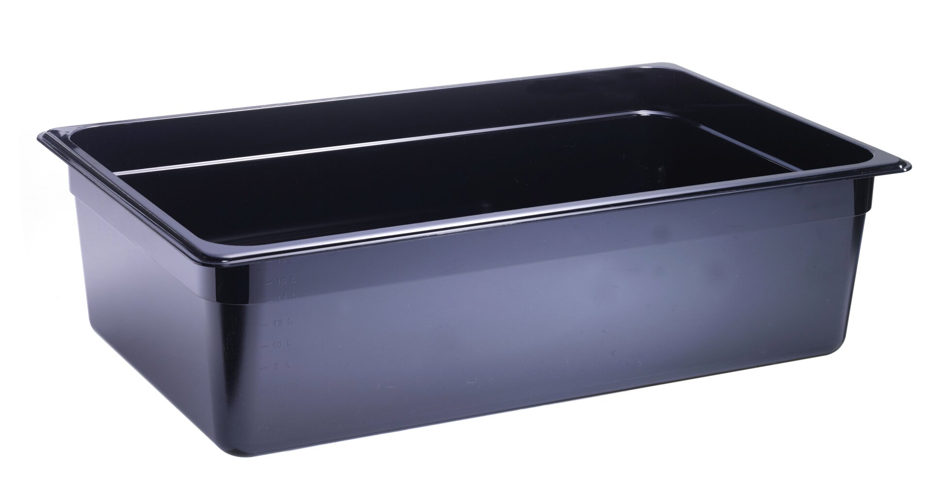 GN-Behälter, GN 1/1, 530 x 325 x 150 mm, Polycarbonat, schwarz