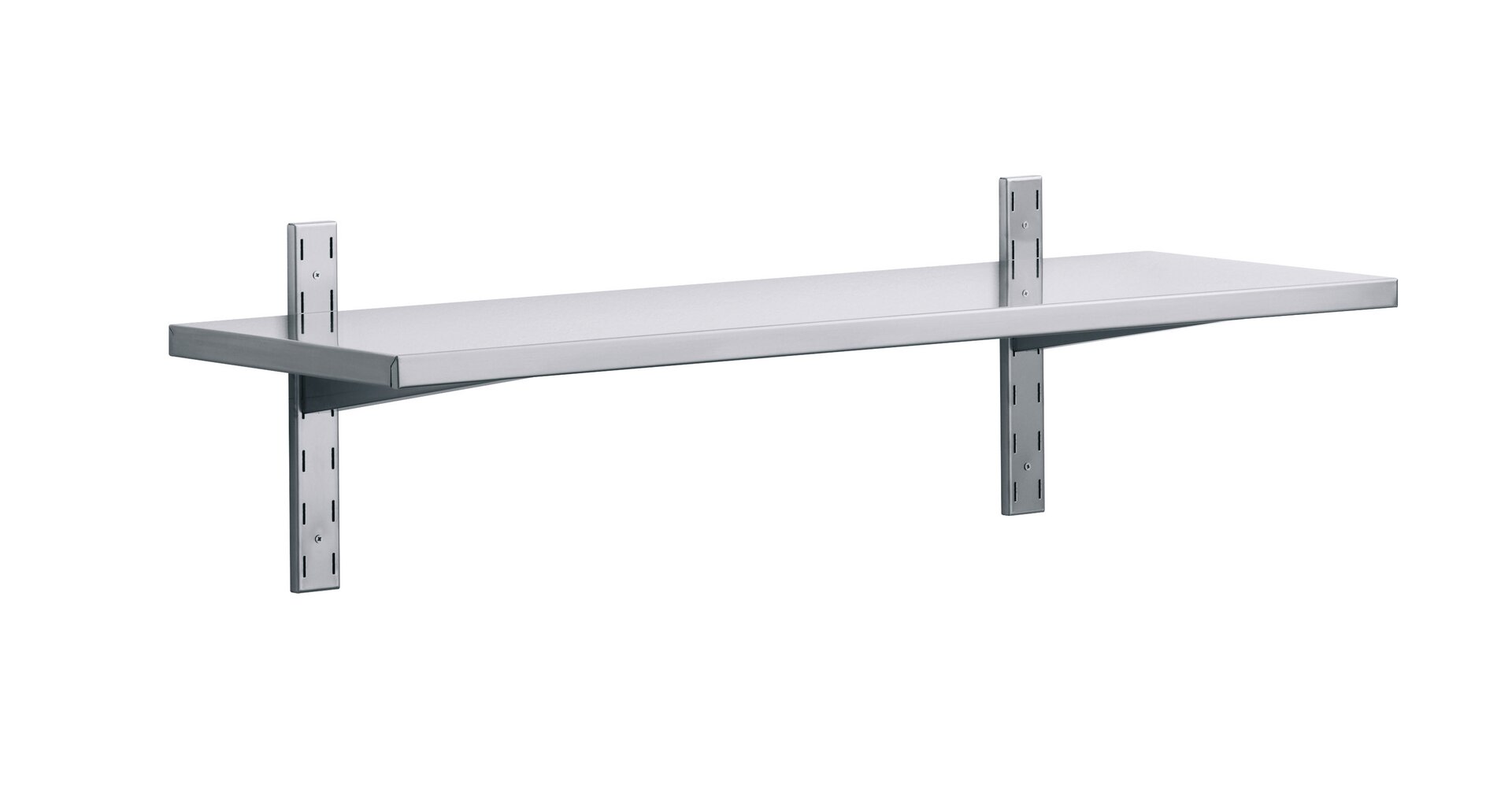 1 Wandbord mit Wandkonsolen 20 mm Aufkantung 1600 x 300 x 350 mm