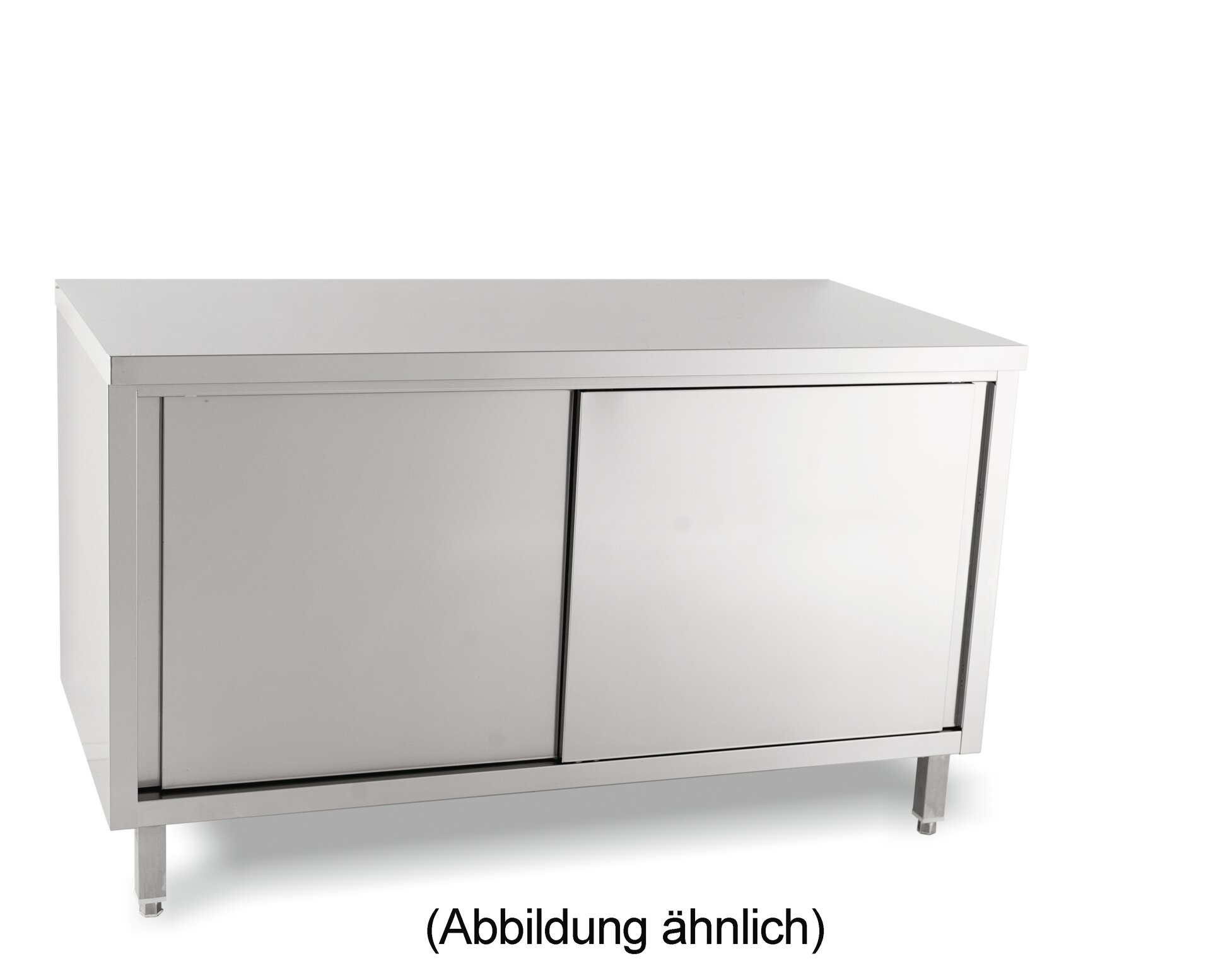 Arbeitsschrank mit Schiebetüren ohne Aufkantung 1000 x 600 x 850 mm